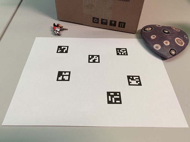 Original image with markers